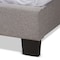 Baxton Studio Lisette Modern Grey Upholstered King Size Bed 150-8848 - alternate 2